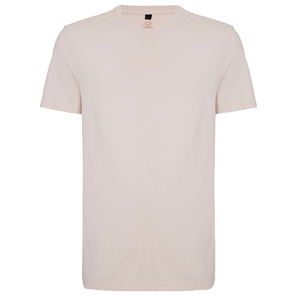 Camiseta John John Regular Clean In24 Rosa Masculino