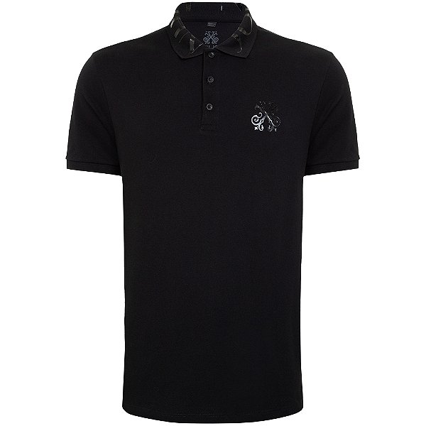 Camisa Polo John John Isla In24 Preto Masculino