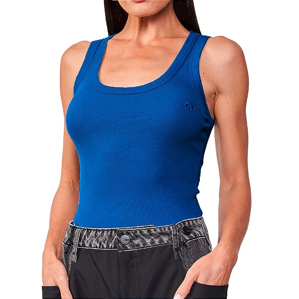 Regata Colcci Slim Pr25 Azul Ultra Feminino