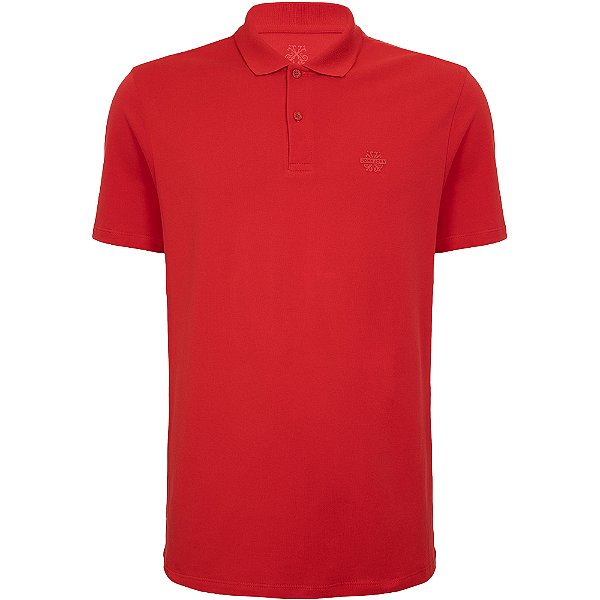 Camisa Polo John John Transfer In24 Vermelho Masculino