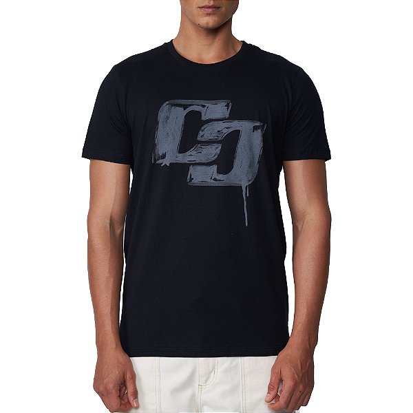 Camiseta Colcci Melted Ve25 Preto Masculino