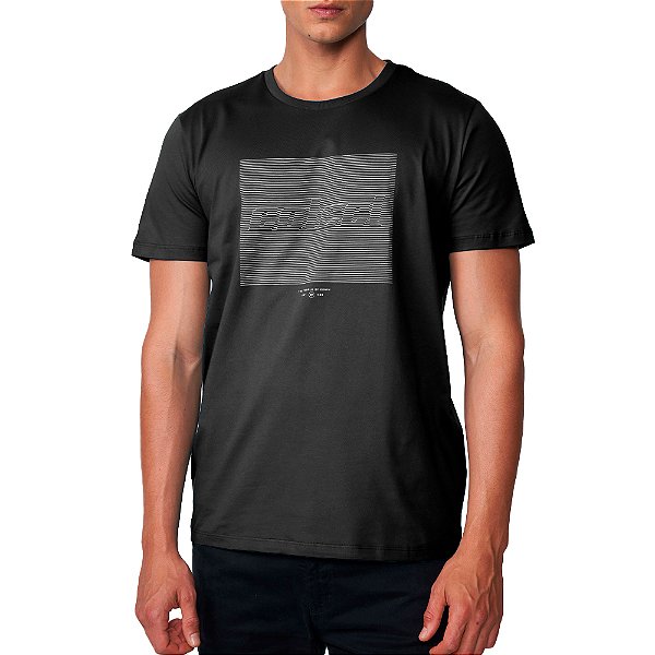 Camiseta Colcci Ilusion Ve25 Preto Masculino