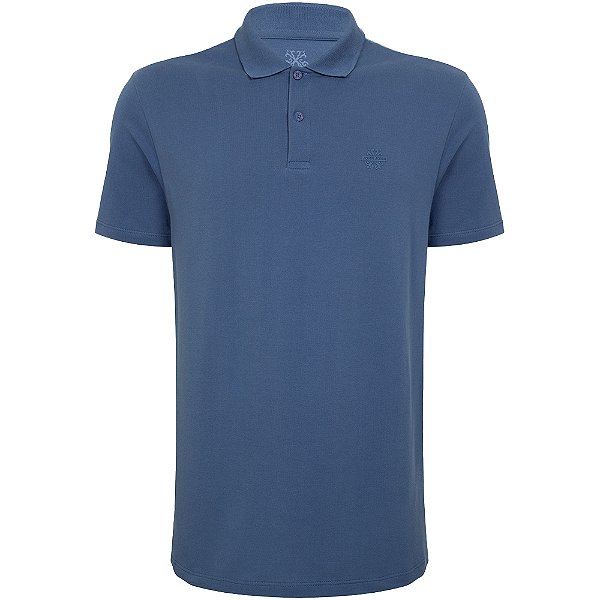 Camisa Polo John John Transfer In24 Azul Masculino