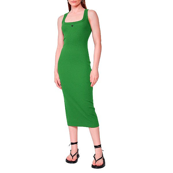 Vestido Colcci Mid Slim Pr25 Verde Dille Feminino