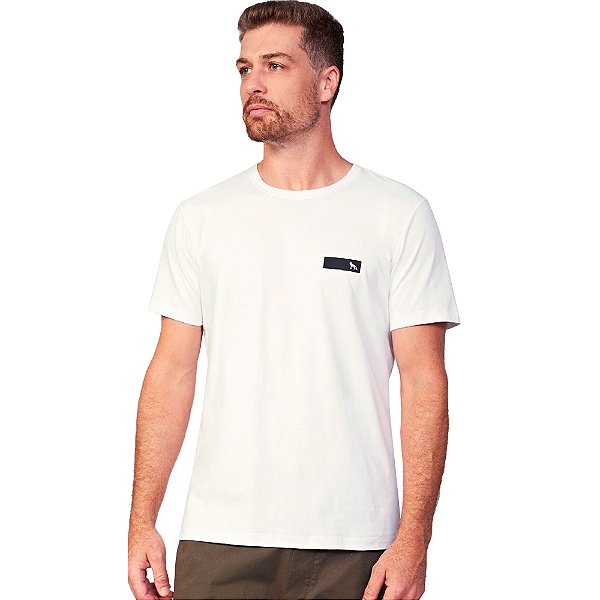 Camiseta Acostamento Casual Pr25b Branco Masculino