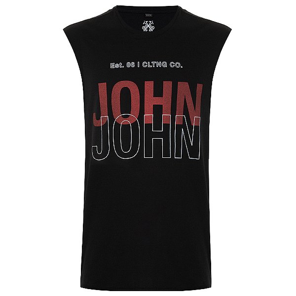 Regata John John Skater In24 Preto Masculino