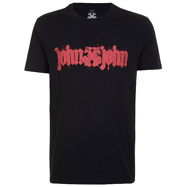 Camiseta John John Regular Gothic In24 Preto Masculino