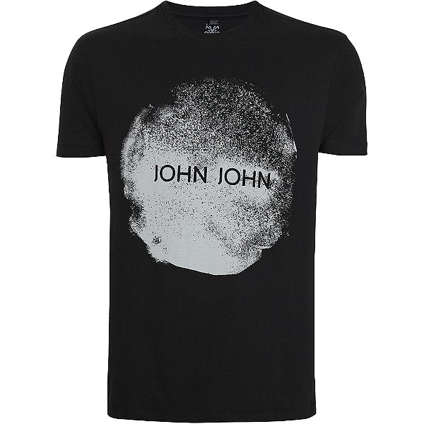 Camiseta John John Slim Moon In24 Preto Masculino