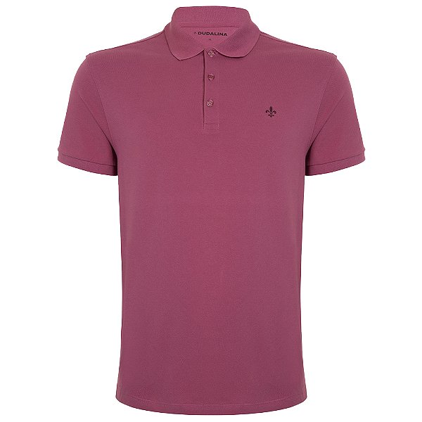 Camisa Polo Dudalina Essentials In24 Rosa Masculino