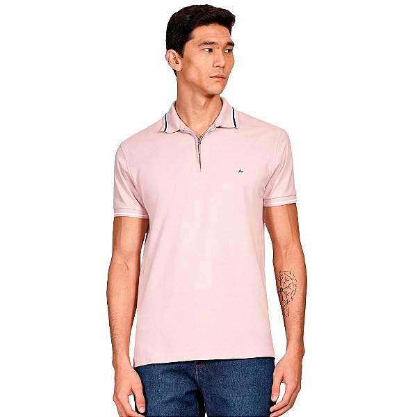 Camisa Polo Aramis Piquet New Classic Ve25 Rosa Masculino