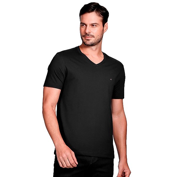 Camiseta Aramis Basic V Ve25 Preto Masculino
