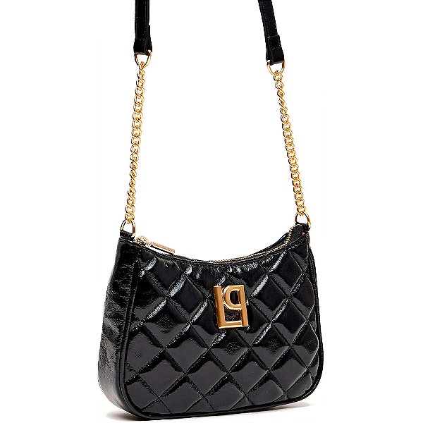 Bolsa Crossbody Lança Perfume Corrente Ve25 Preto Feminino
