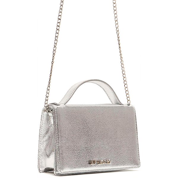 Bolsa Tote Easy Lança Perfume Mini Ve25 Prata Feminino