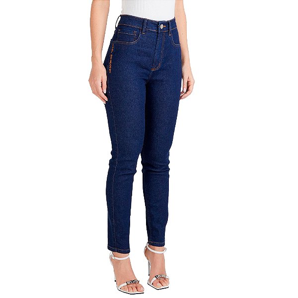 Calça Jeans Easy Lança Perfume Ankle Sh Ve25 Azul Feminino