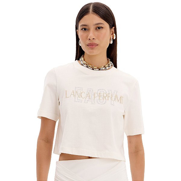 Camiseta Easy Lança Perfume Aplica Ve25 Off White Feminino