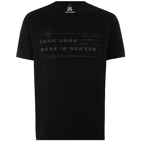 Camiseta John John Regular Perfect In24 Preto Masculino