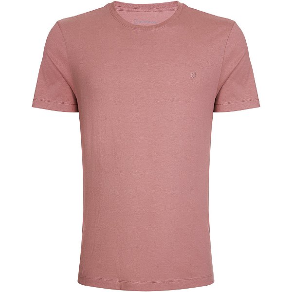 Camiseta Individual Moda Slim In24 Rosa Masculino