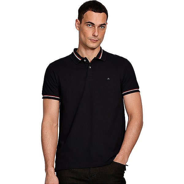 Camisa Polo Aramis Piquet Inst Ve25 Preto Masculino