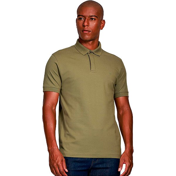 Camisa Polo Aramis Piquet Ve25 Verde Militar Masculino