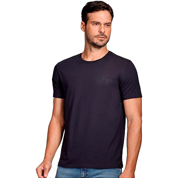 Camiseta Aramis Pixel Outline Ve25 Marinho Masculino