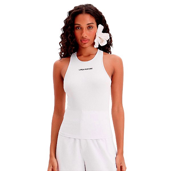 Regata Canelada Lança Perfume Basic Ve25 Branco Feminino