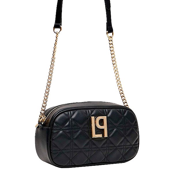 Bolsa Crossbody Lança Perfume Matelasse Ve25 Preto Feminino