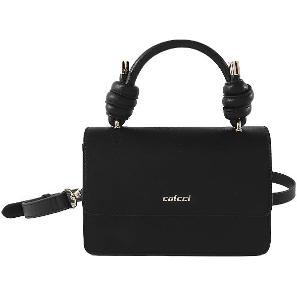 Bolsa Shoulder Colcci Knot Ve25 Preto Feminino