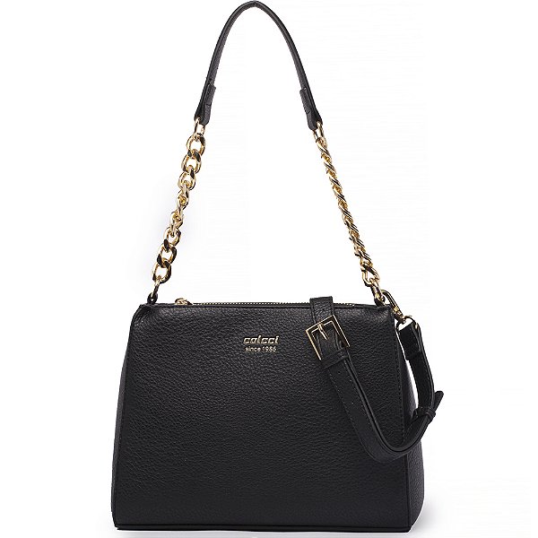 Bolsa Shoulder Colcci Chain Ve25 Preto Feminino