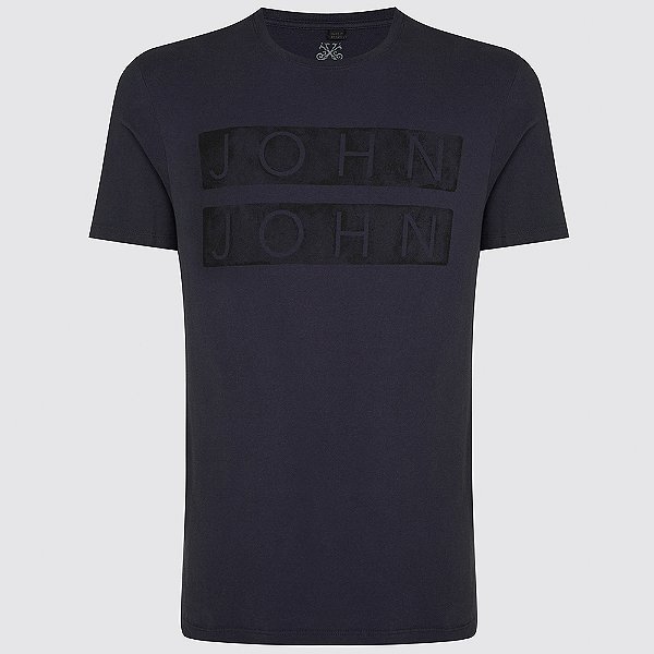 Camiseta John John Regular Plate In24 Azul Masculino