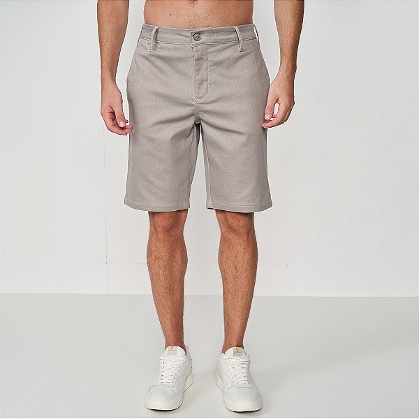 Bermuda Colcci Davi Pr25 Cinza Flint Gray Masculino