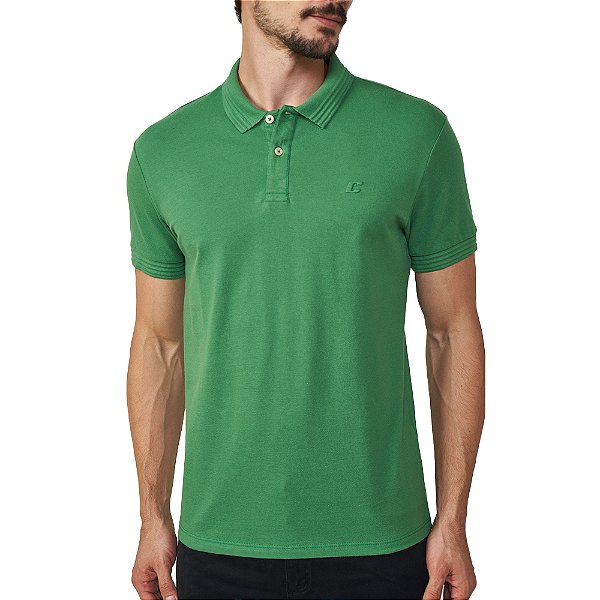 Camisa Polo Colcci Relevo Pr25 Verde Dille Masculino