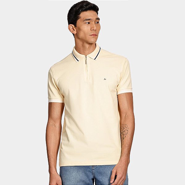 Camisa Polo Aramis Piquet New Classic Ve25 Amarelo Masculino