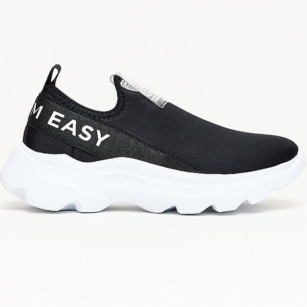 Tênis Easy Lança Perfume Elastico Ve25 Preto Feminino