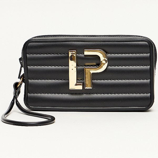 Bolsa Clutch Easy Lança Perfume Gomos Ve25 Preto Feminino