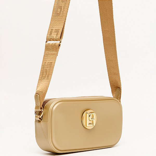 Bolsa Crossbody Lança Perfume Camera Ve25 Dourado Feminino