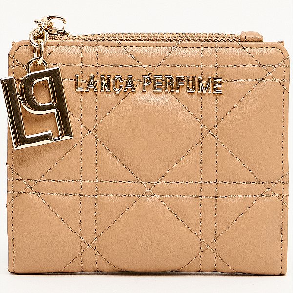Carteira Lança Perfume Flap Matelasse Ve25 Bege Feminino