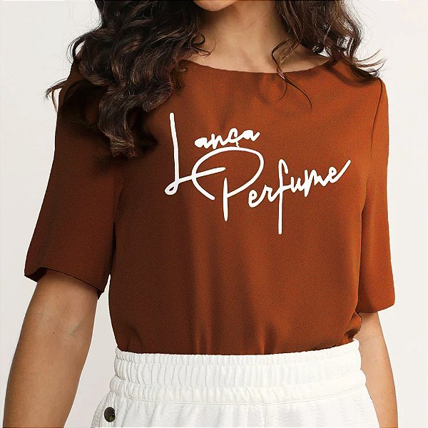 Blusa Lança Perfume Fashion Ve25 Marrom Feminino