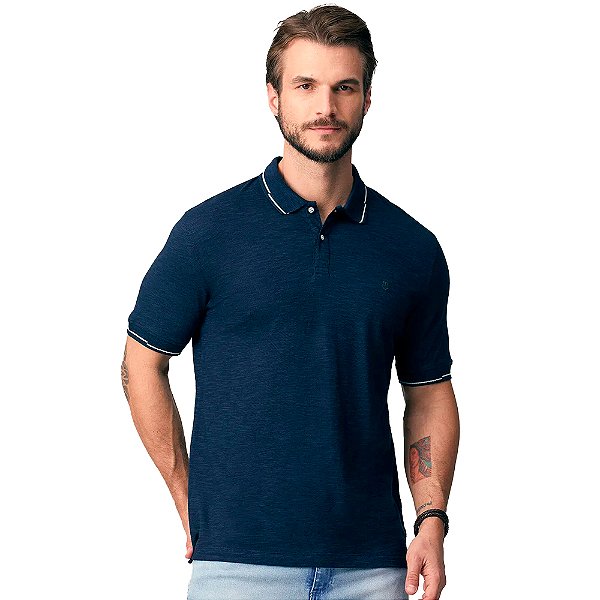 Camisa Polo Individual Viscoflame Ve25 Marinho Masculino
