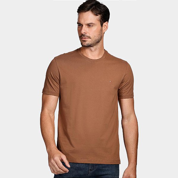 Camiseta Aramis Basic Ve25 Marrom Cacau Masculino