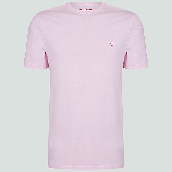 Camiseta Dudalina Dc Essentials Ve25 Rosa Claro Masculino