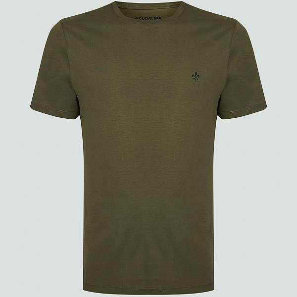 Camiseta Dudalina Dc Essentials Ve25 Verde Militar Masculino