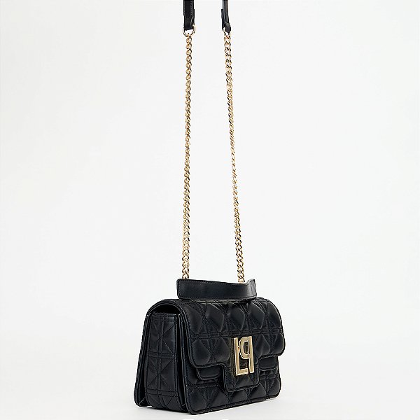 Bolsa Tote Lança Perfume Matelasse Ou25 Preto Feminino