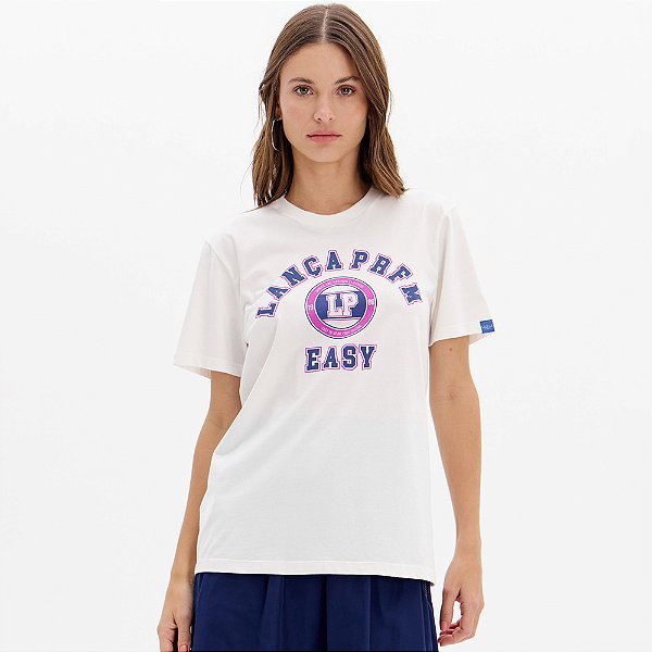 Camiseta Easy Lança Perfume Silk Ou25 Off White Feminino