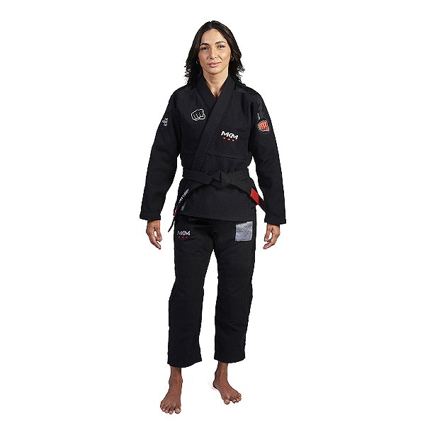 Kimono Jiu Jitsu Koral MKM 3 Preto Masculino