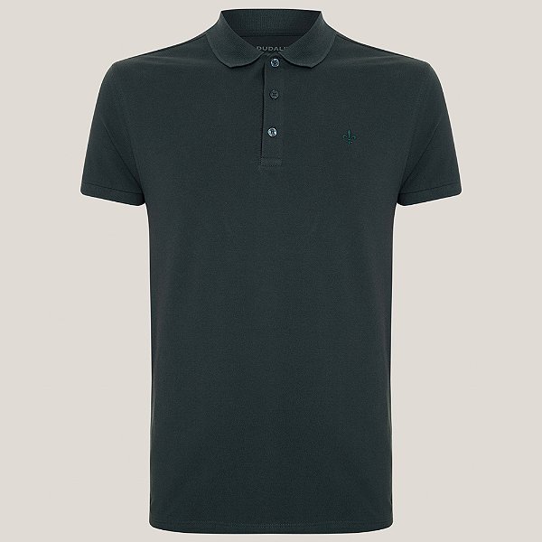 Camisa Polo Dudalina Essential Basic Ou25 Verde Masculino