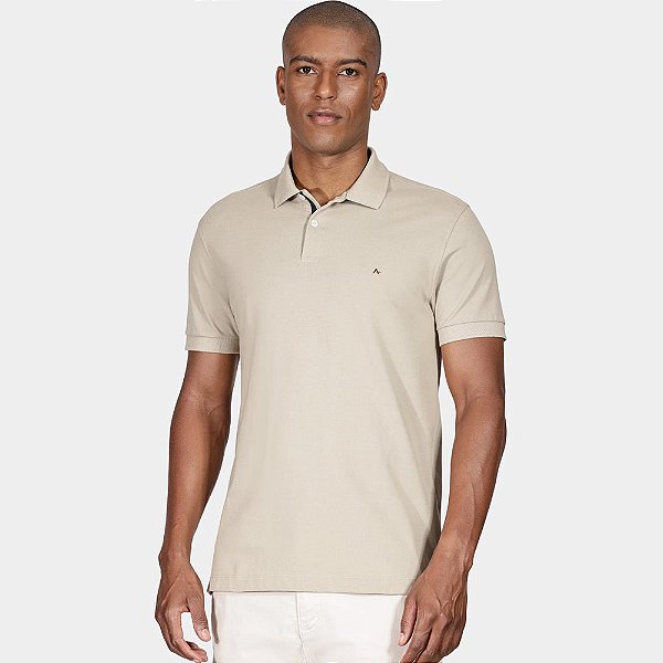 Camisa Polo Aramis Detail Ou25 Bege Masculino