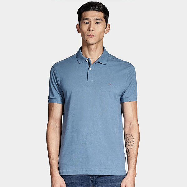 Camisa Polo Aramis Detail Ou25 Azul Masculino