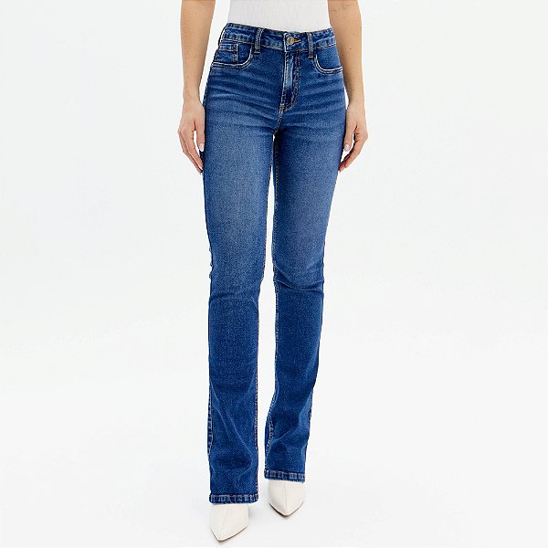 Calça Jeans Lança Perfume Hera Boot Cut H Ou25 Azul Feminino