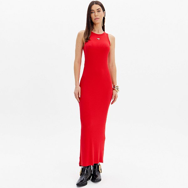 Vestido Super Mid Lança Perfume Canela Ou25 Laranja Feminino
