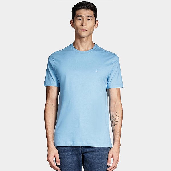 Camiseta Aramis Basic Ou25 Azul Ciano Masculino